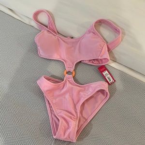 Pink swimsuit